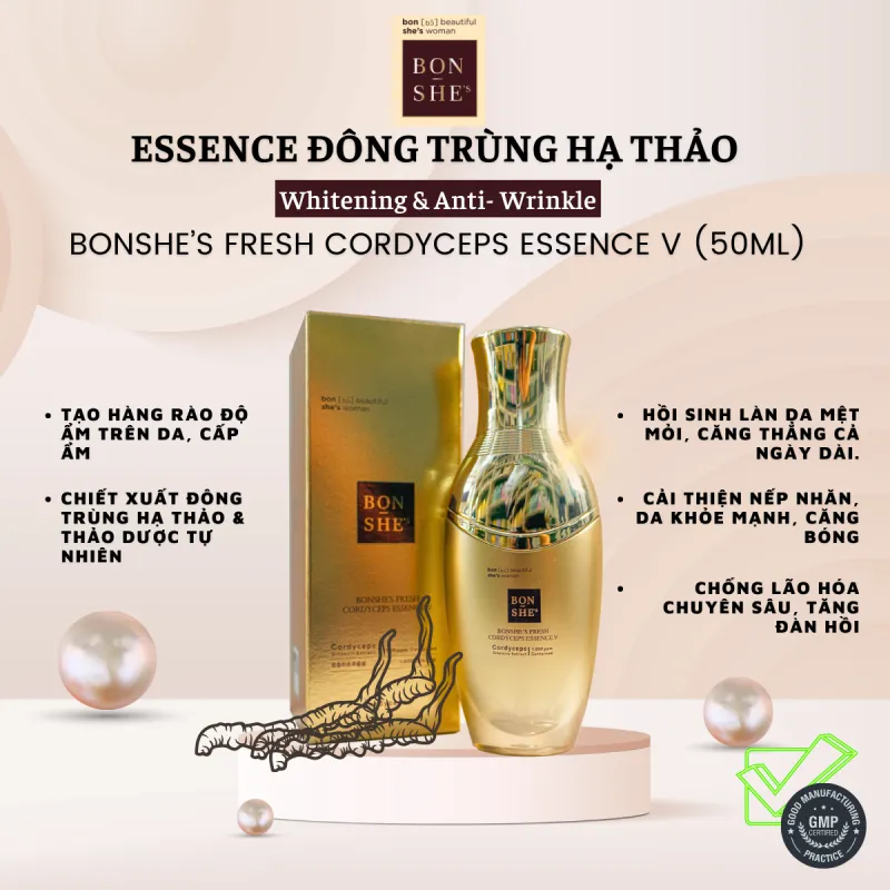 Essence Đông Trùng Hạ Thảo BONSHE’S FRESH CORDYCEPS ESSENCE V (50ml)