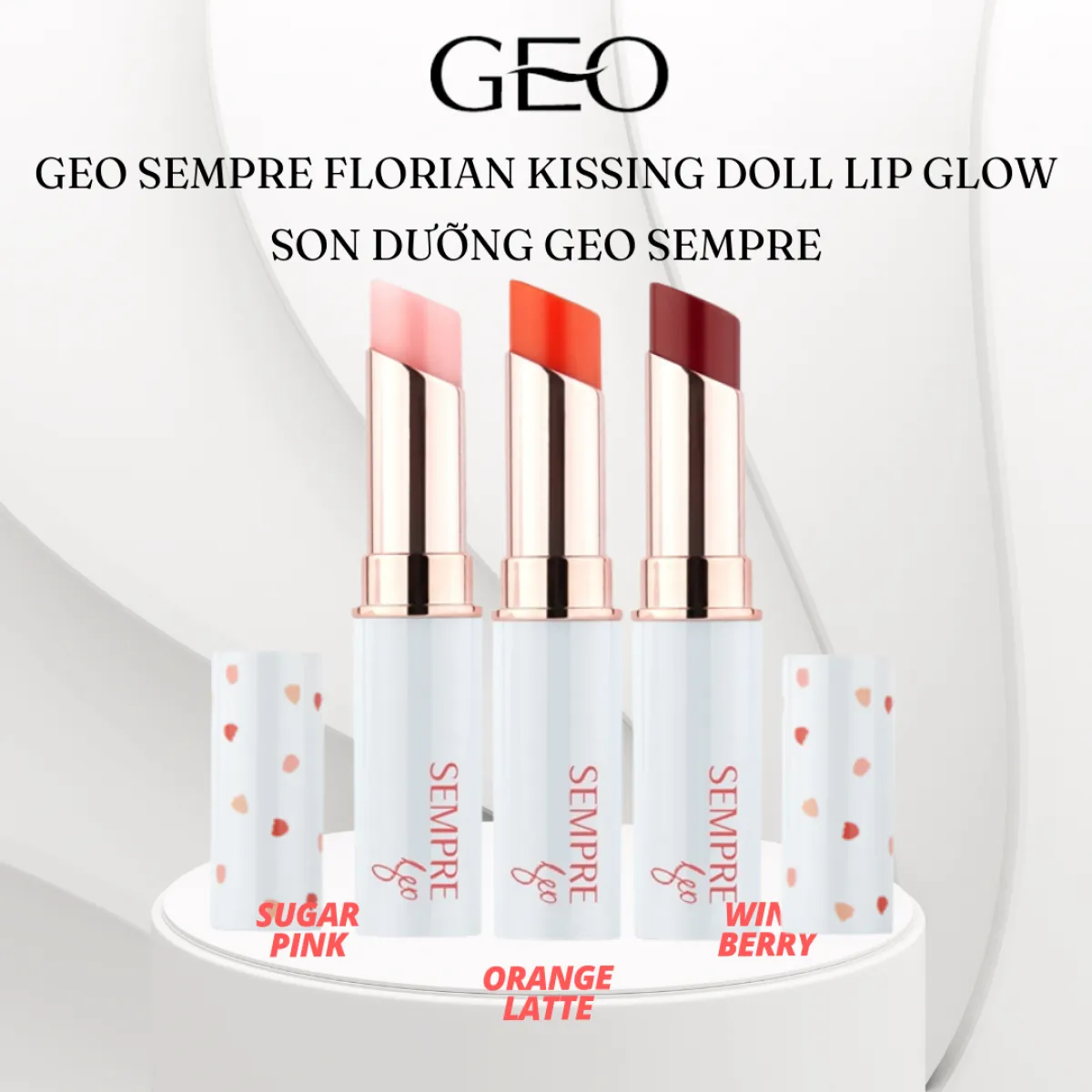 Son dưỡng GEO SEMPRE Florian Kissing Doll Lip Glow