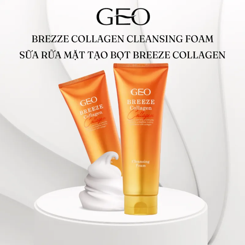 Sữa rửa mặt tạo bọt Geo Lamy Breeze Collagen