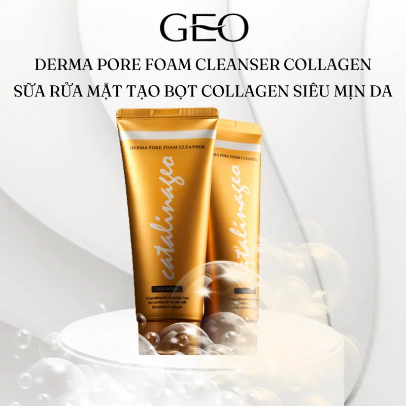 Sữa rửa mặt CATALINA GEO Derma Pore Foam Cleanser Collagen