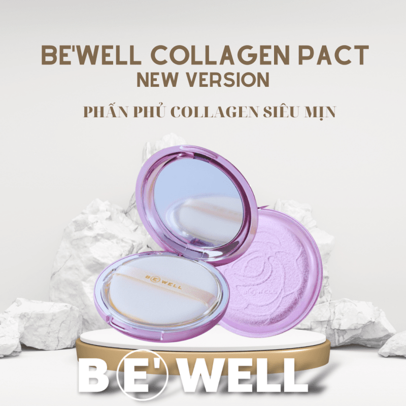 Phấn Phủ Siêu Mịn Be'Well Collagen Pact - New Version