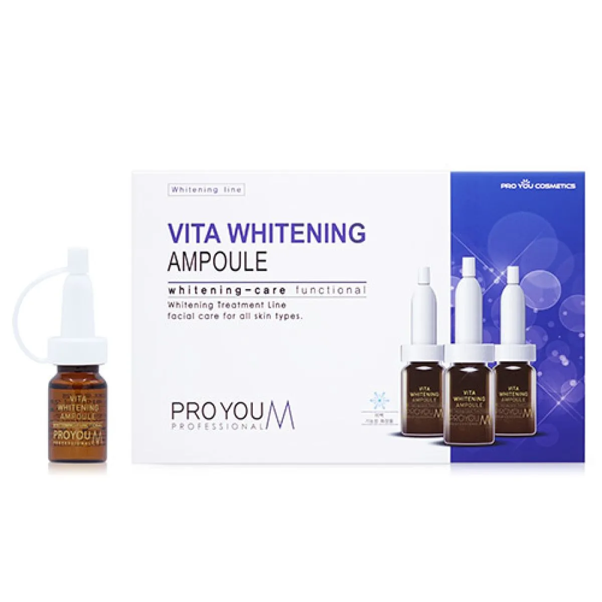 Set Huyết thanh Tế Bào Gốc dưỡng trắng, trị thâm nám PRO YOU Vita Whitening Ampoule