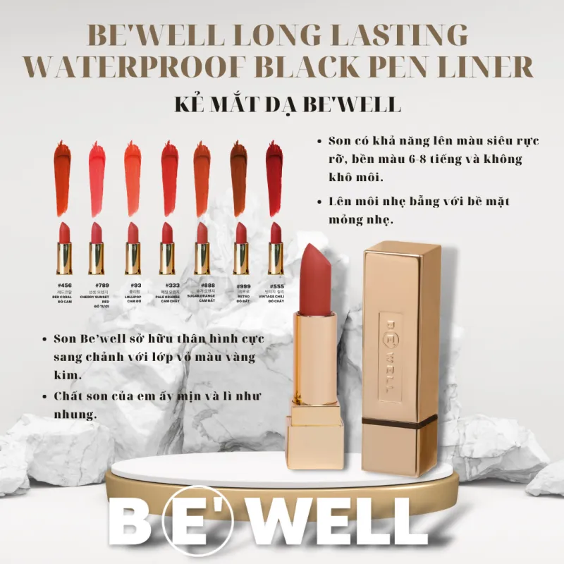 Son thỏi BE'WELL Love.Sweet Matte Lip Stick [ver03]