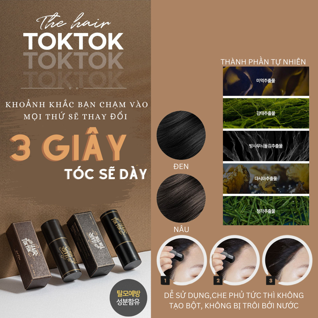 Phấn phủ tóc bạc hói LukFixx The Hair Toktok